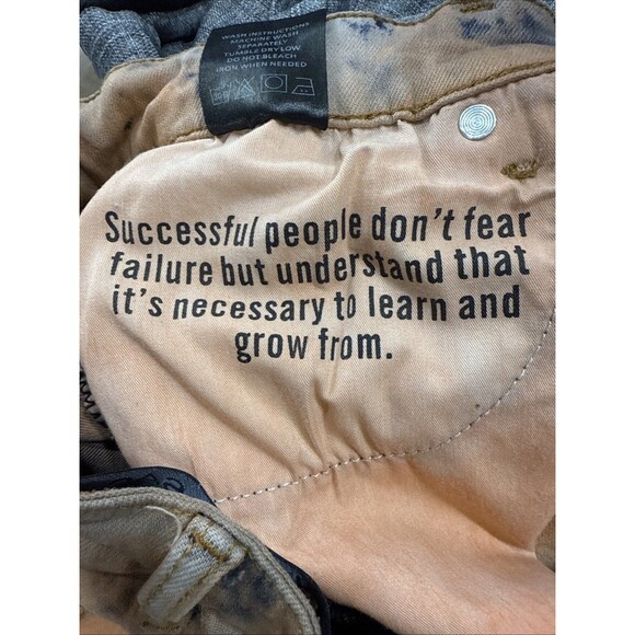 Valabasas Jeans Mens 29 Orange Bleach Wash Flared Leg Mid Rise Stretch Denim - Picture 11 of 13